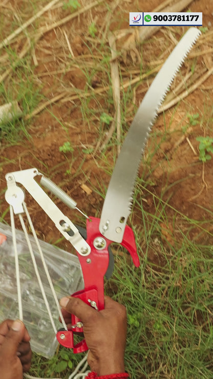 High Altitude Pruning Rope Cutter for Coconut & Tree Branch Cutting | Heavy Duty Rope Operated Tree Pruner